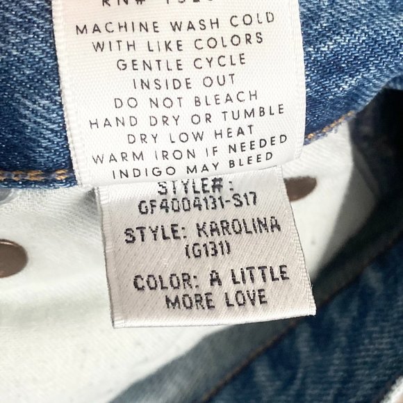 GRLFRND Karolina Distressed High Rise Skinny Leg Jeans in A Little More Love - Picture 12 of 12